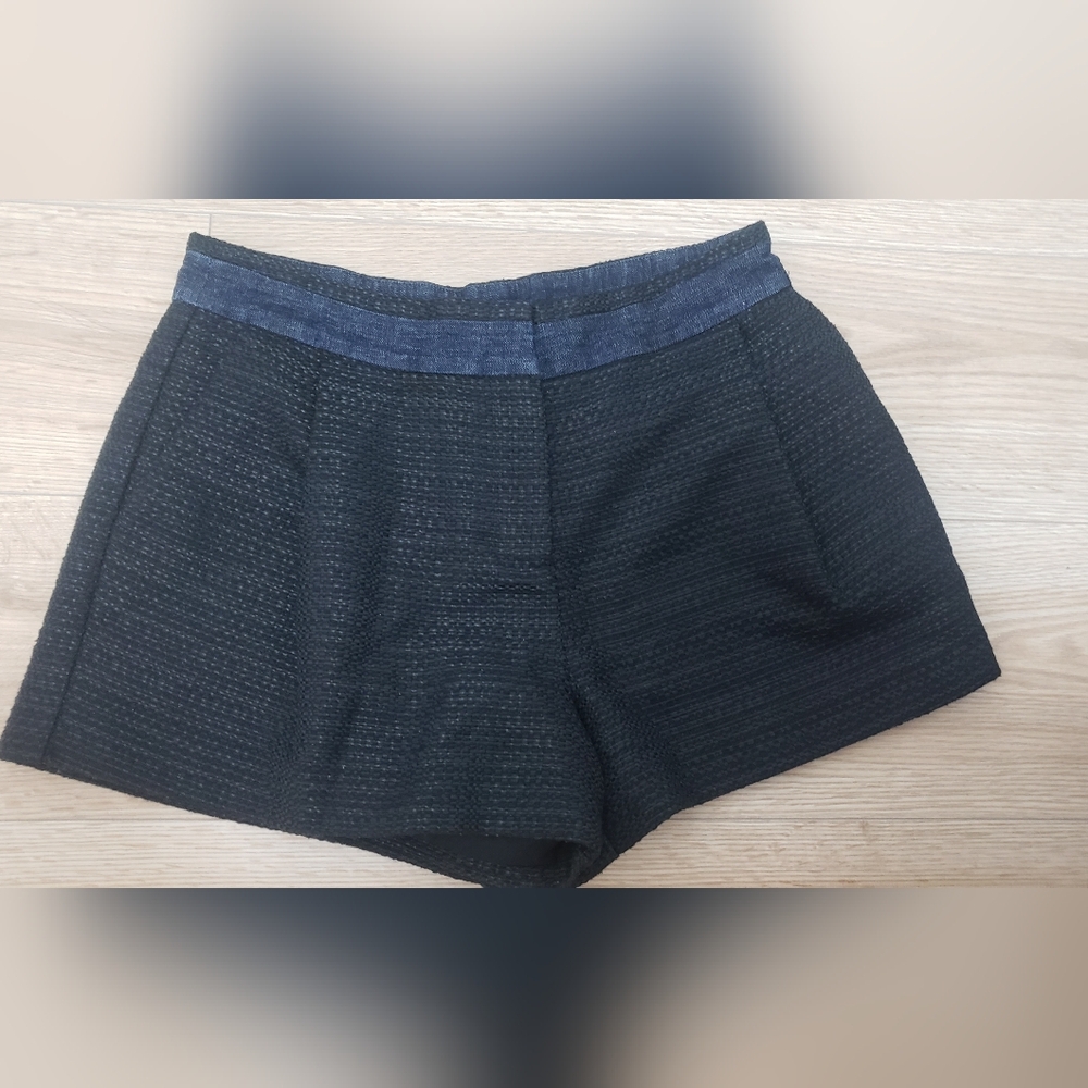 Armani Exchange Blue High Waist Tailored Shorts